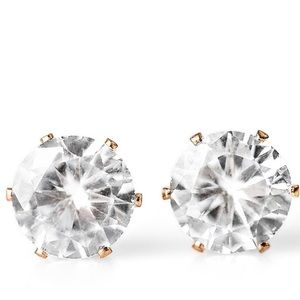 Timeless Rhinestone Stud Earring with Gold Post